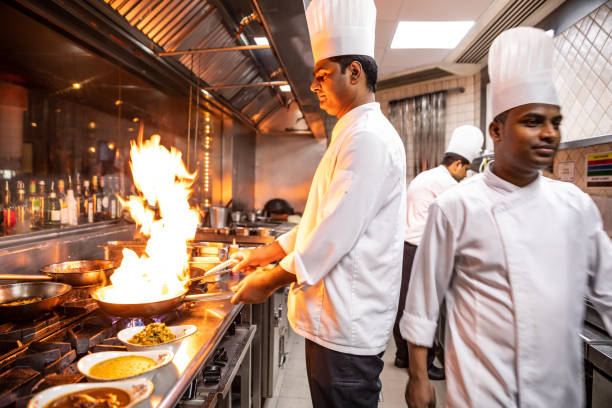 Indian chefs cooking